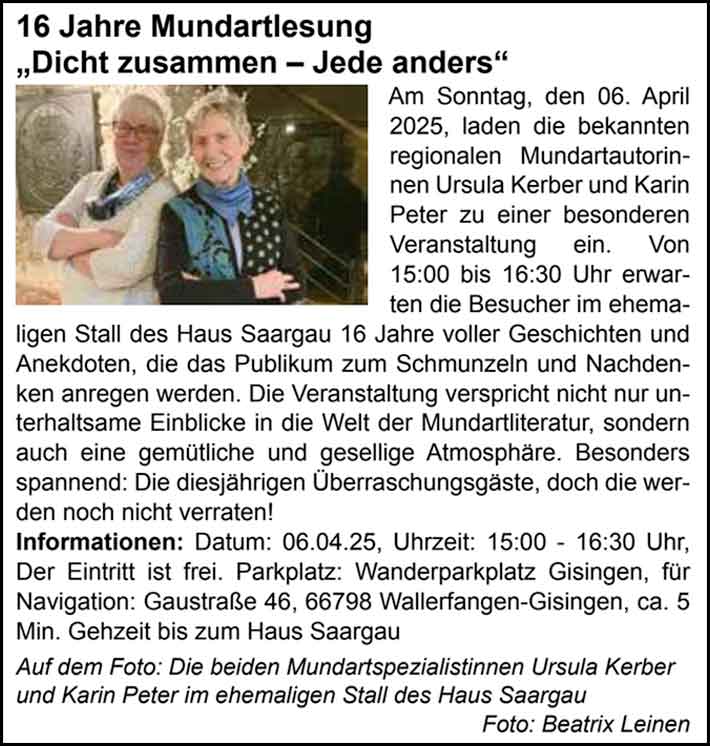 Haus Saargau 2025