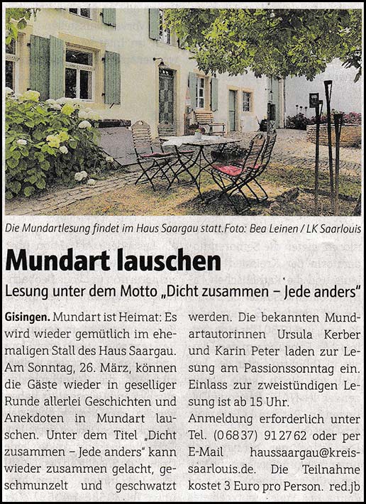 Einladung Dicht zusammen - jede anders